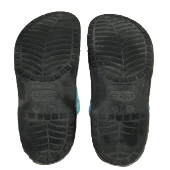 Color Splotch Crocs J6 M6 W8 Wide - Picture 4 of 7